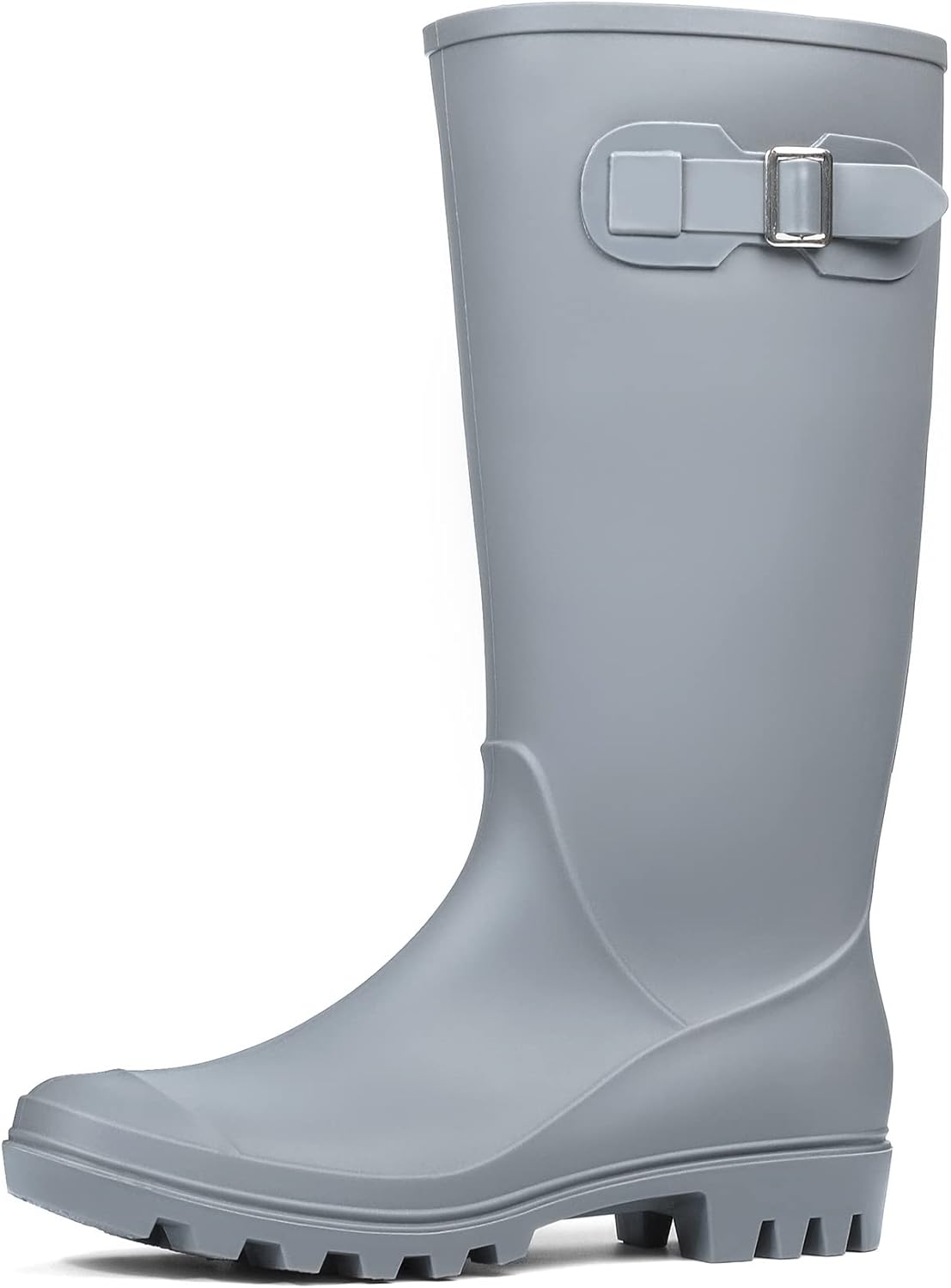 DKSUKO Women's Tall Rain Boots - Waterproof Garden Rubber Boots