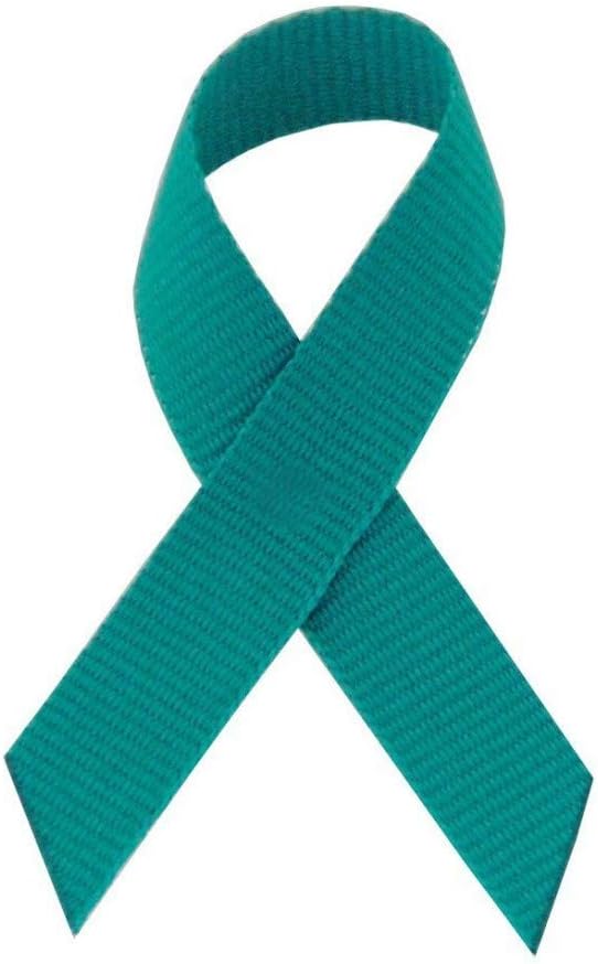 Support USA 250 Teal Grosgrain Awareness Ribbons with Pins