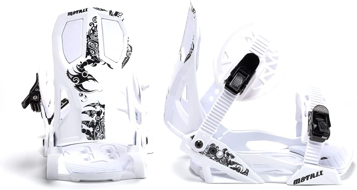 Whitewoods Matrix PH-611 Adjustable Snowboard Bindings - Perfect Fit for Sizes 5-11