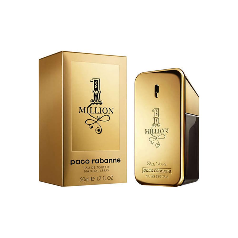 Paco Rabanne 1 Million Eau De Toilette Spray for Men 1.7 Fl Oz