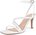 Strappy Heels for Women - 8.5cm Stiletto Ankle Strap Sandals