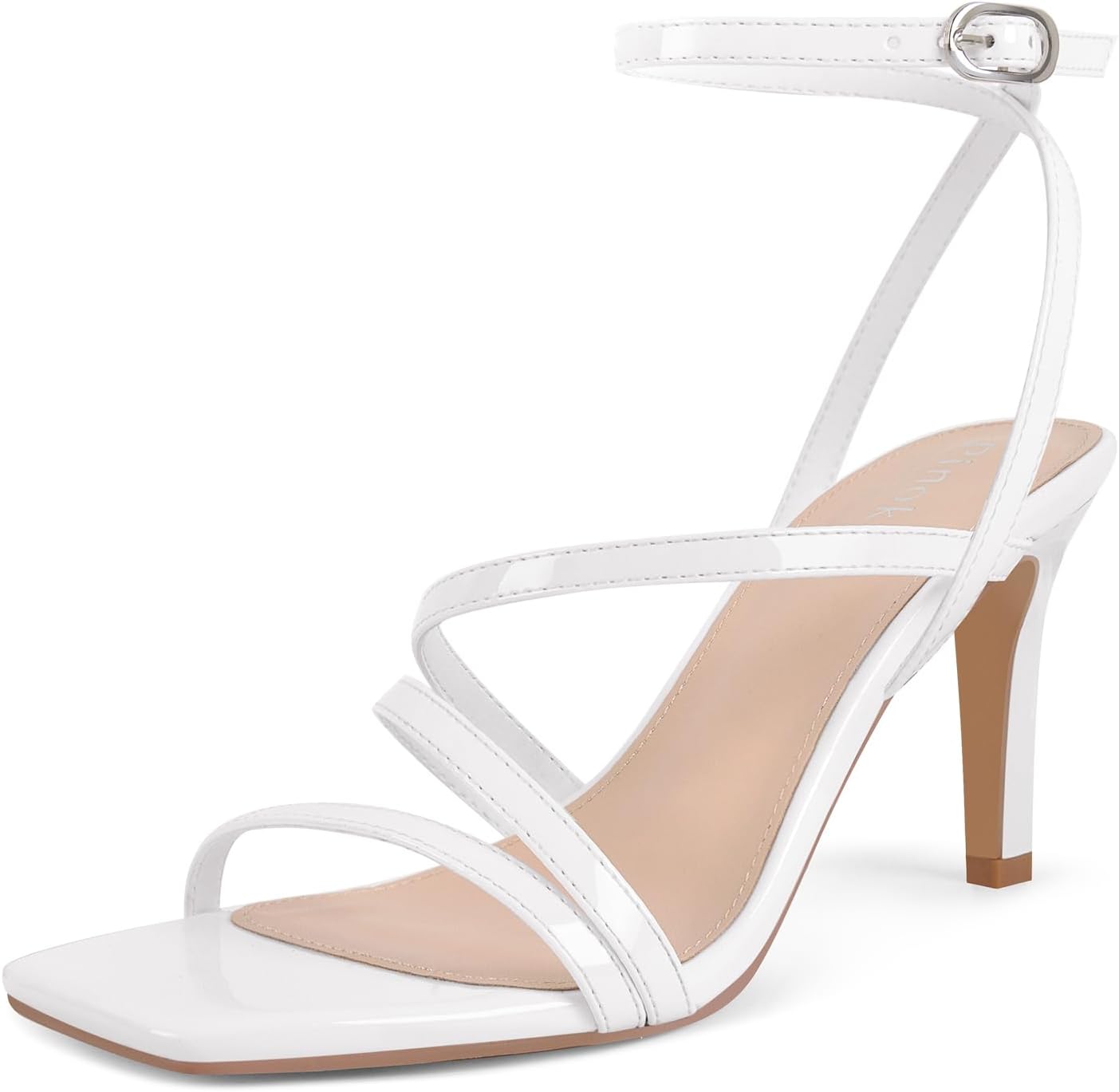 Strappy Heels for Women Comfortable Ankle Heeled Sandals