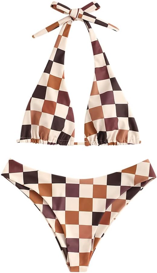 ZAFUL Triangle Bikini for Women - Sexy High Cut Bathing Suit