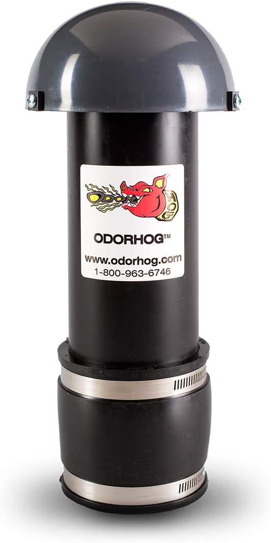 Clamp On Vent Stack Pipe Filter 3in - Eliminate Outdoor Odors