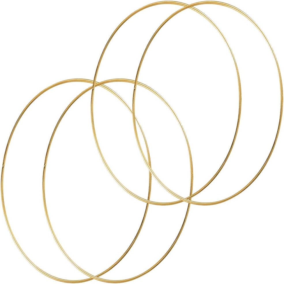 24 Inch Large Metal Floral Hoops for Macrame Craft Projects