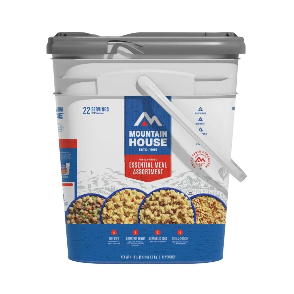 Mountain House Essential Meal Assortment Bucket for Camping