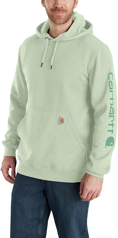 Carhartt mens Loose Fit Midweight Logo Sleeve Graphic Sweatshirt