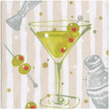 Premium Caspari Speakeasy Cocktail Napkins - Pack of 20
