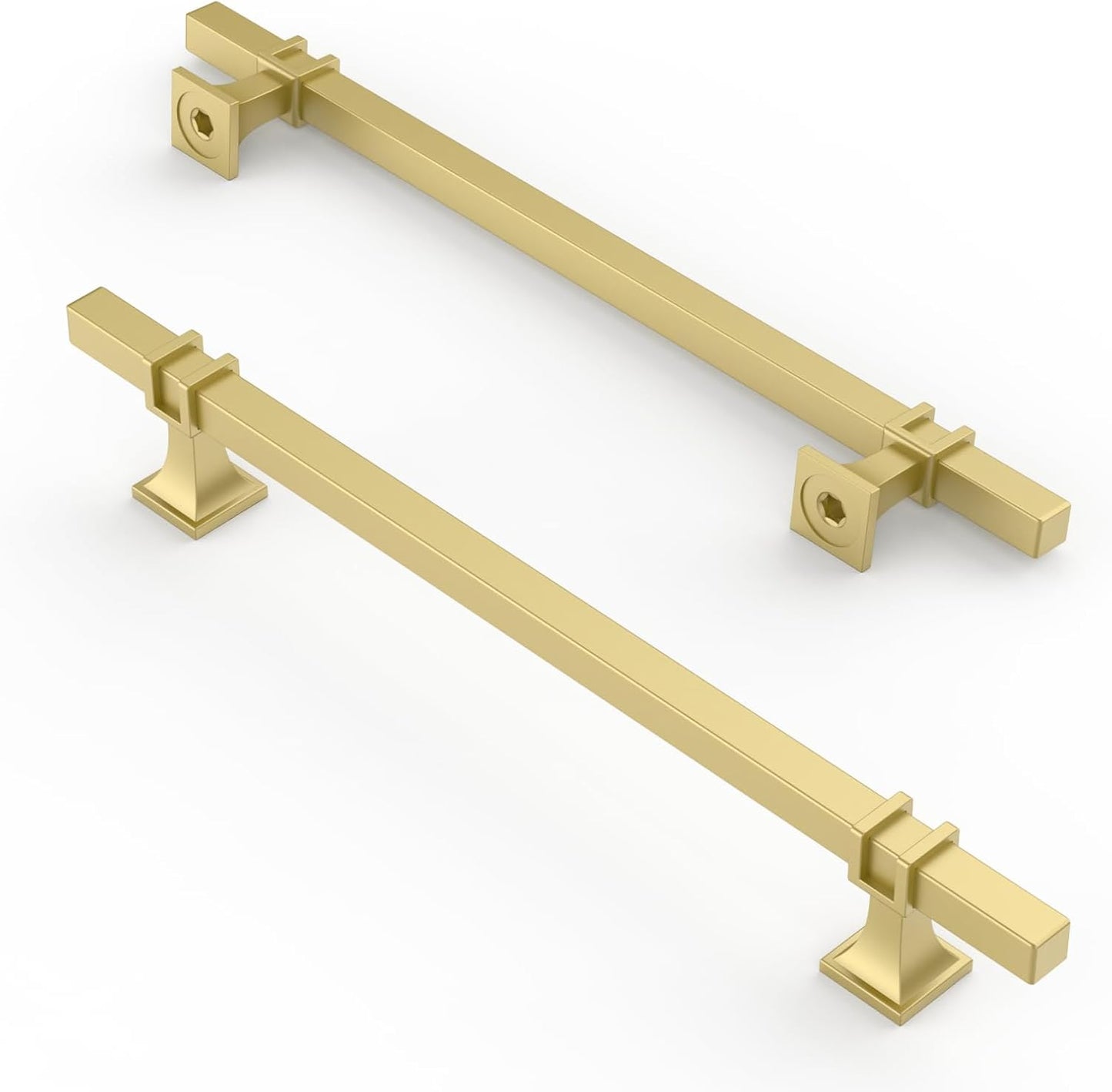 Asidrama 10 Pack 7.5 Inch Matte Brushed Gold Cabinet Handles