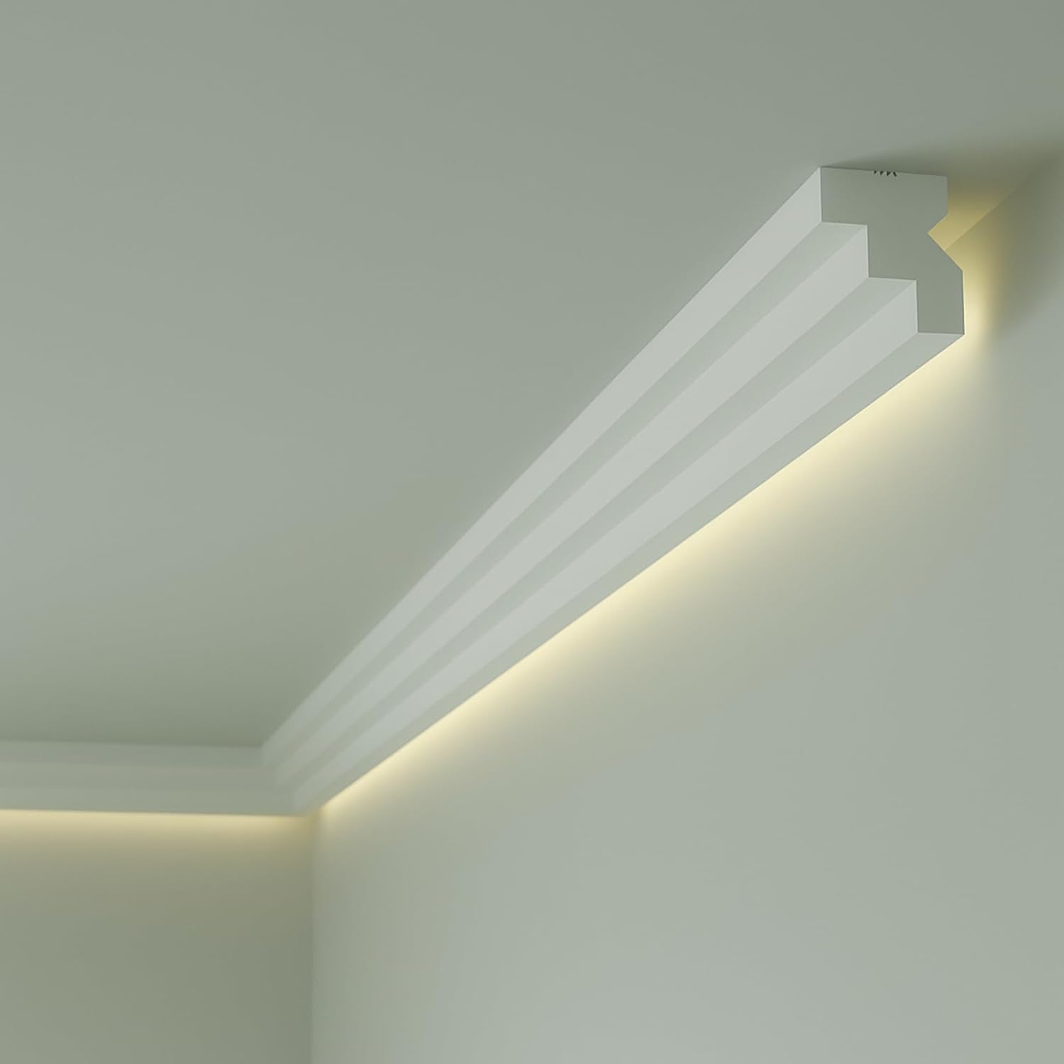 9Pcs Ceiling Crown Molding with LED Duct Kit for Lighting