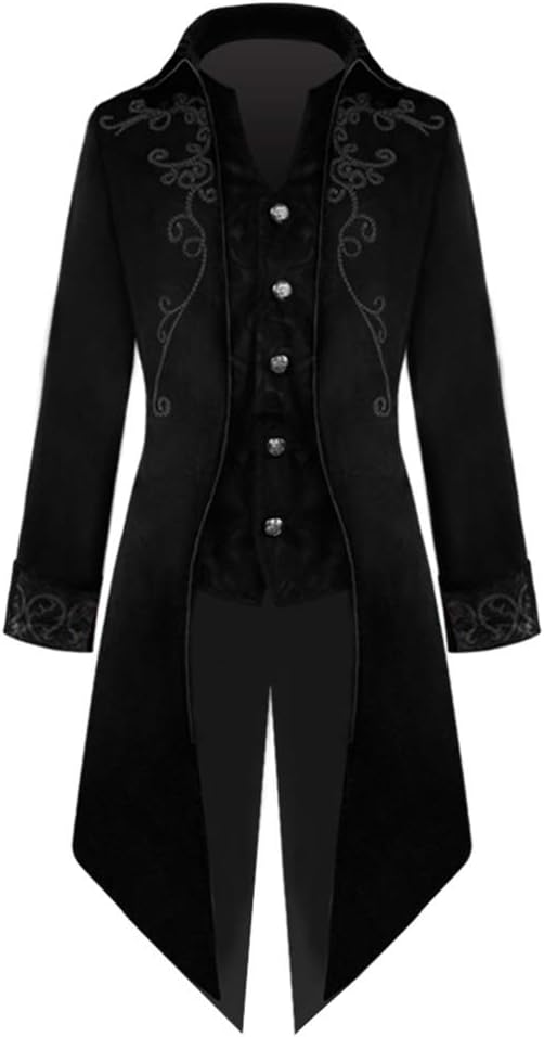 Apocrypha Mens Medieval Steampunk Tailcoat Gothic Jacket