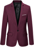 Beninos Mens Blazer Jacket Slim Fit Casual One Button Sport Coats