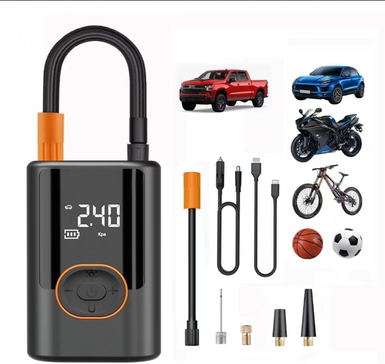 Smart Tire Inflator: Portable & Precise 150PSI Air Pump