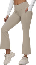 Baleaf Women's Petite Flare Leggings with Tummy Control