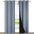 NICETOWN Full Shade Curtain Panels, 37in x 80in - Real Blackout Pair