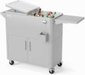 VINGLI 80 Quart Rolling Ice Chest on Wheels - Patio Party Cooler
