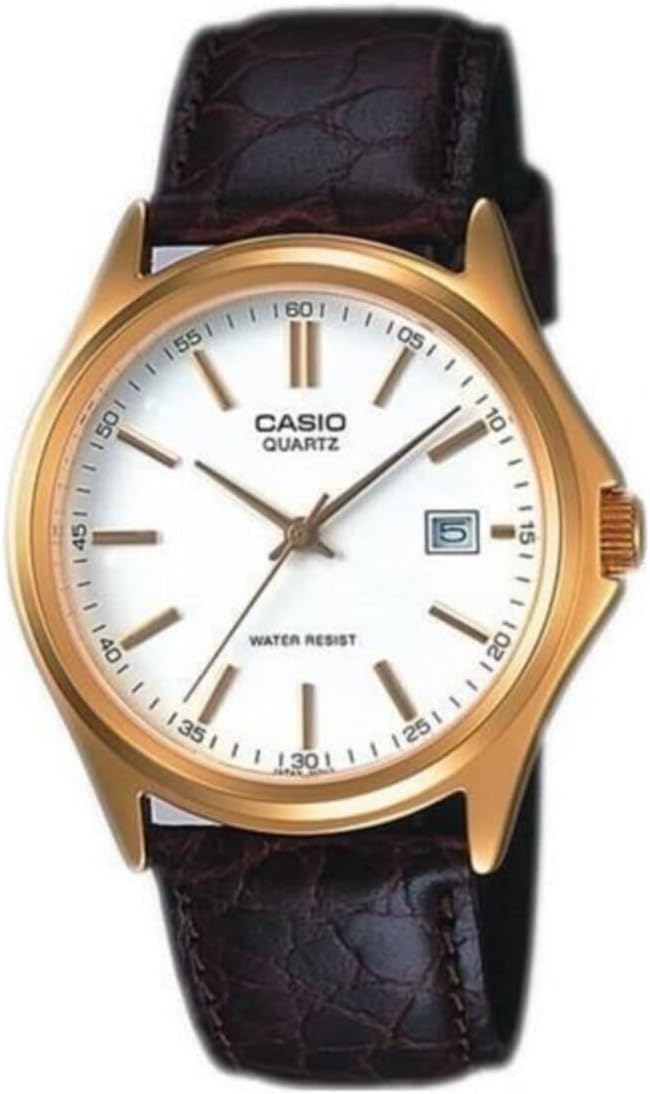 Casio Men's Gold Analog Dress Watch with Date