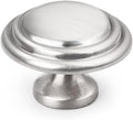 Satin Nickel Round Cabinet Knobs 25 Pack - Solid Zinc Alloy