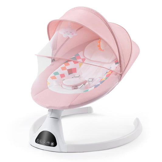Electric Baby Swing for Infants with Bluetooth and Remote Control