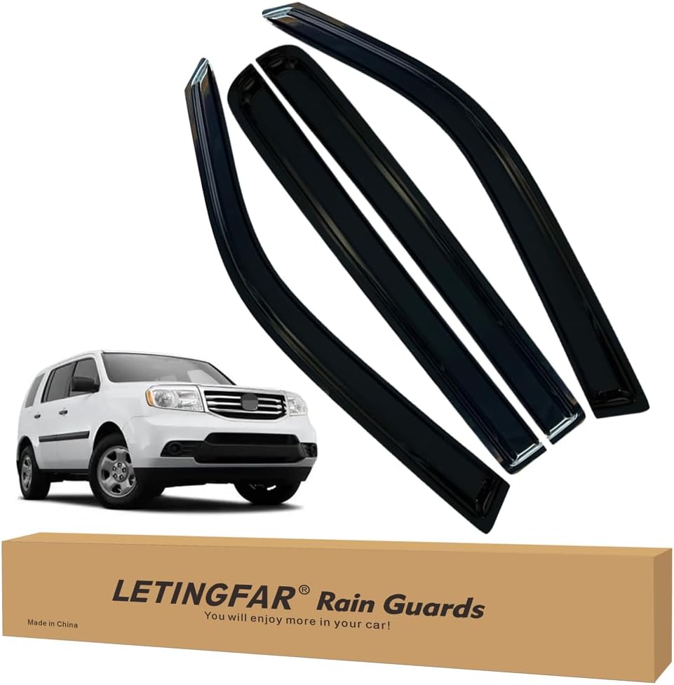 Window Visors Rain Guards for Honda Pilot 2009-2015 Accessories