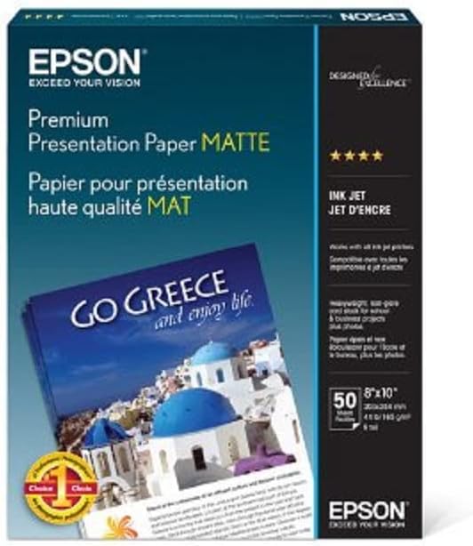 Epson Premium Matte Presentation Paper - Bright White 