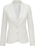Long Sleeve Formal Notch Lapel Blazer for Women - Versatile Date