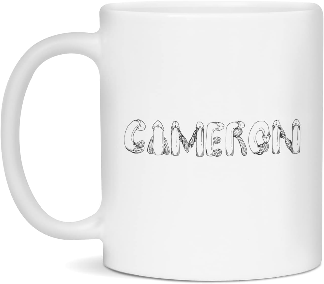 Personalized Penis Cameron Coffee Mug - Unique Birthday Gift