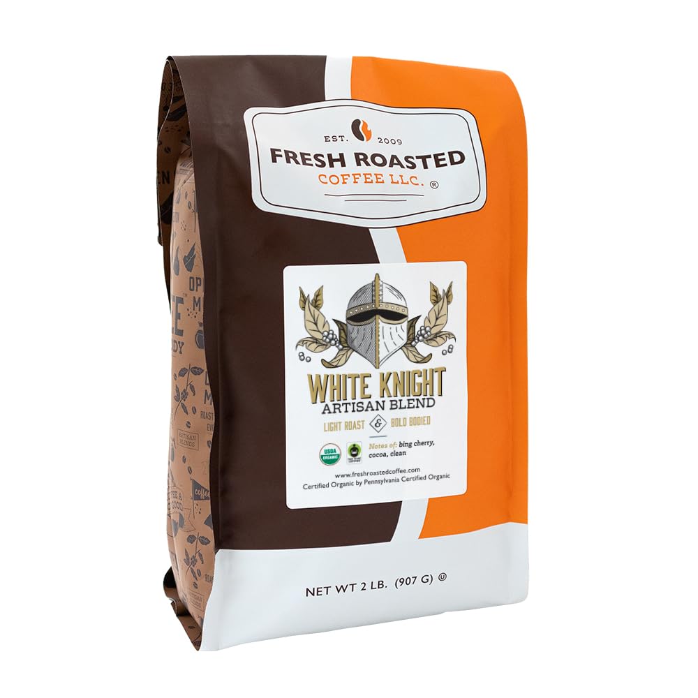 Fresh Roasted Coffee Organic White Knight Light Roast 2 lb