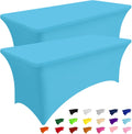Spandex Table Cloth 6FT Fitted Stretch Tablecloths for Rectangle