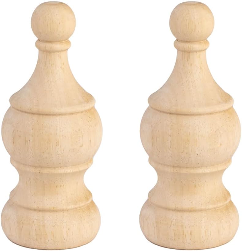 DIY Unfinished Wood Finials 5.9 for Home Decor