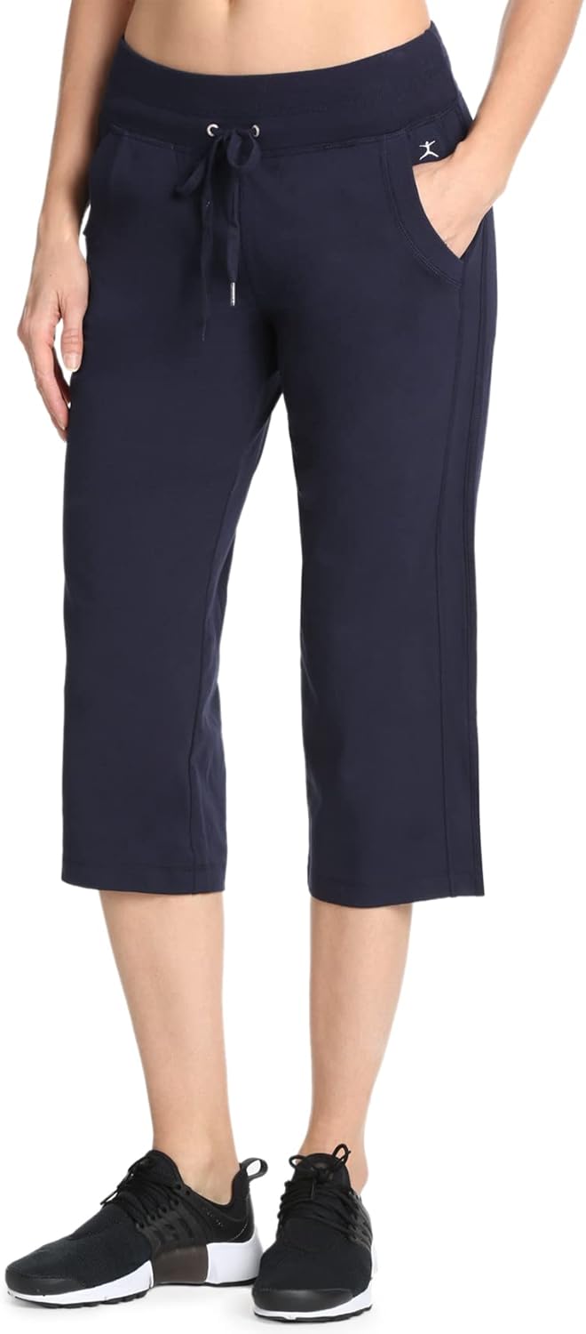 Danskin Women's Drawcord Crop Pant for Ultimate Comfort and Fit