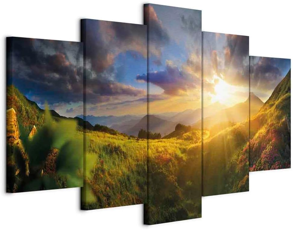 Acoustic Canvas Wall Art Nature Mountains for Soundproofing