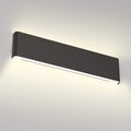 24in LED Matte Black Vanity Light - Modern Up Down Wall Light