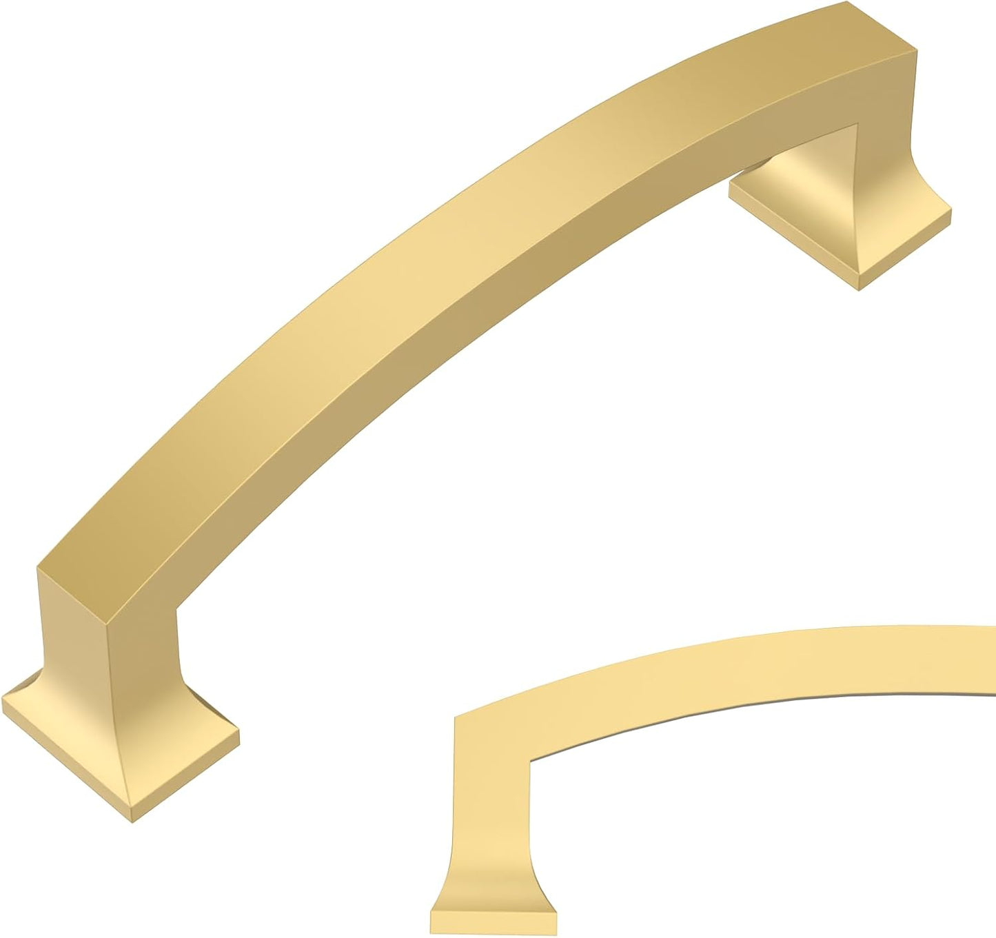 Amerdeco 10 Pack Brushed Gold 4 Inch Kitchen Cabinet Pulls