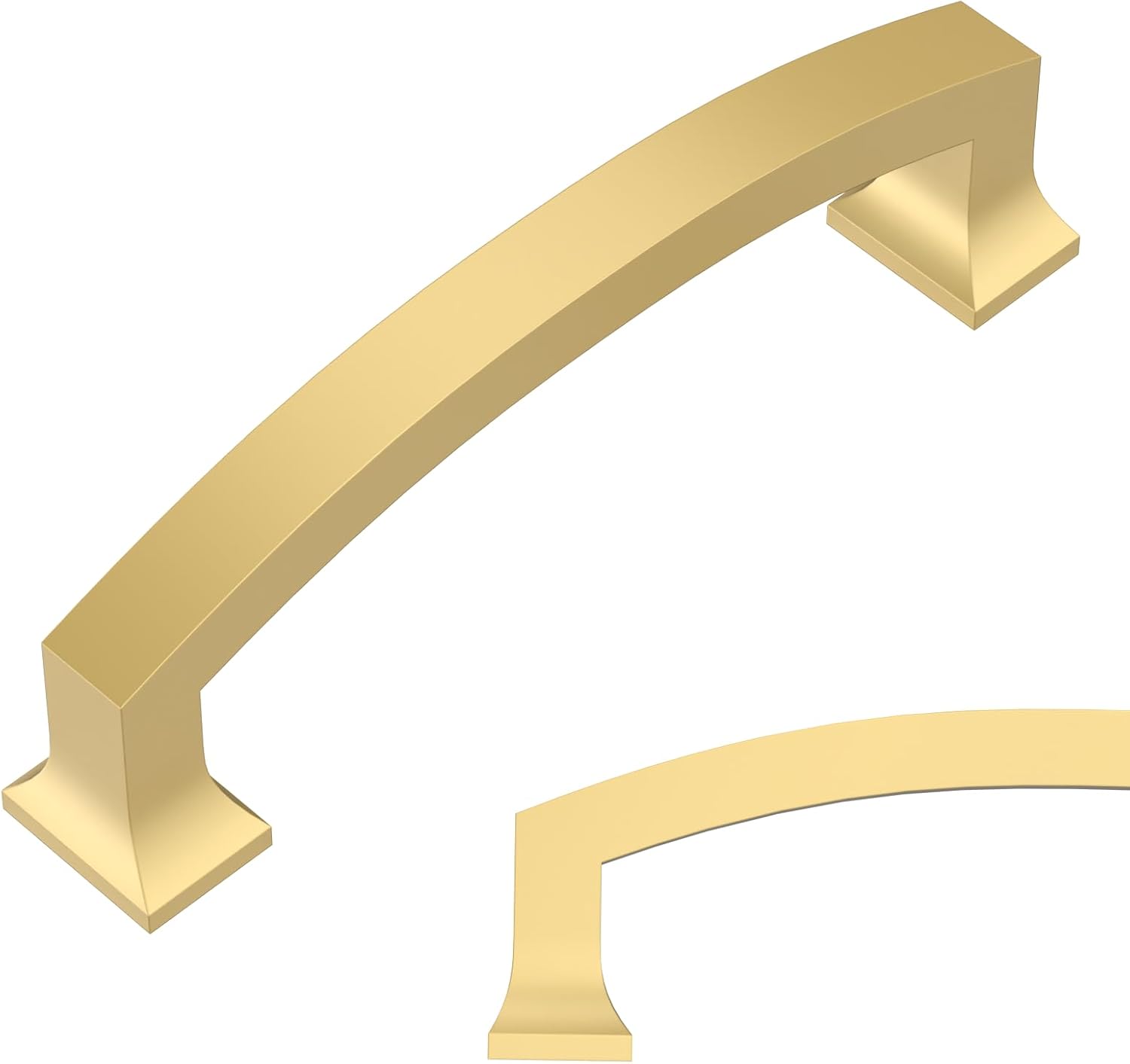 Amerdeco 10 Pack Brushed Gold 4 Inch Kitchen Cabinet Pulls