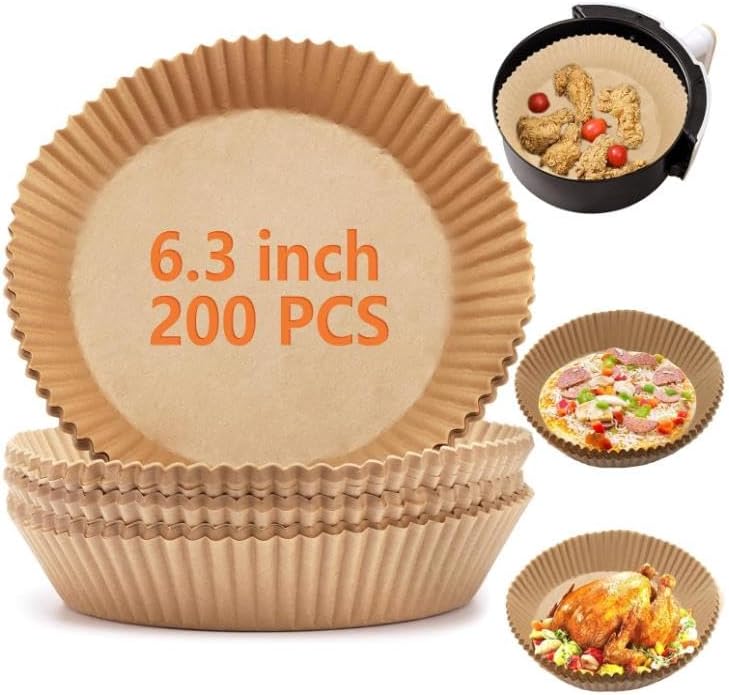 DUNBE 200pcs Non-Stick Air Fryer Liners - Hassle-Free Cooking