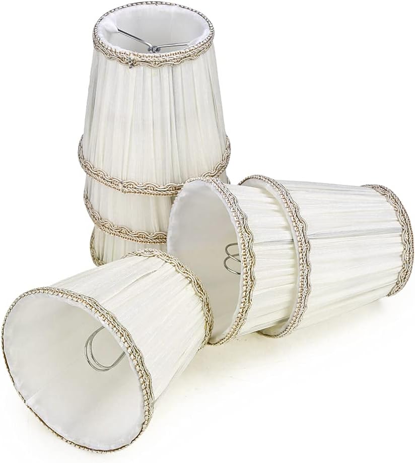 Fuloon Small Lamp Shades Clip on Bulb for Elegant Lighting