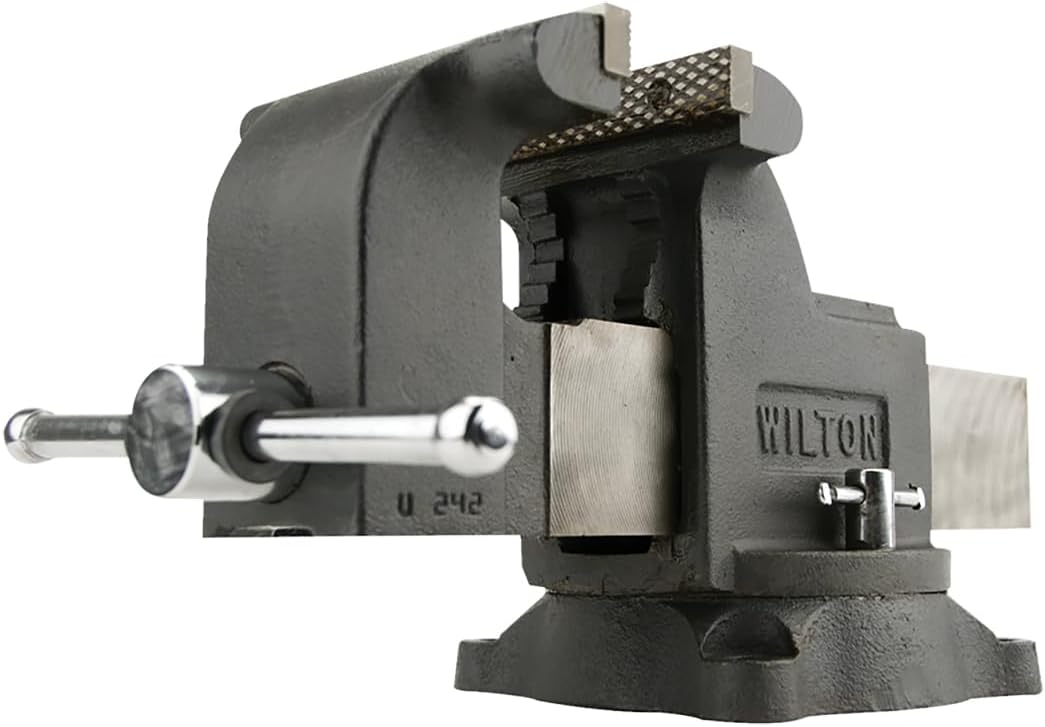 Wilton Shop Bench Vise with 6 in Jaw Width for Heavy-Duty Use