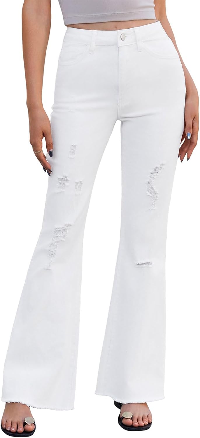 Vintage Bell Bottoms Flare Jeans for Women - 90s High Waist Style