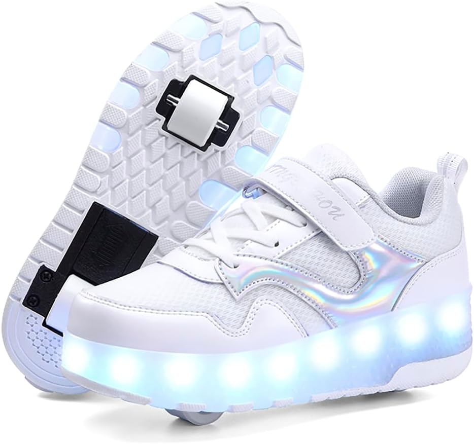 Kids Shoes with Wheels and LED Lights for Fun and Style