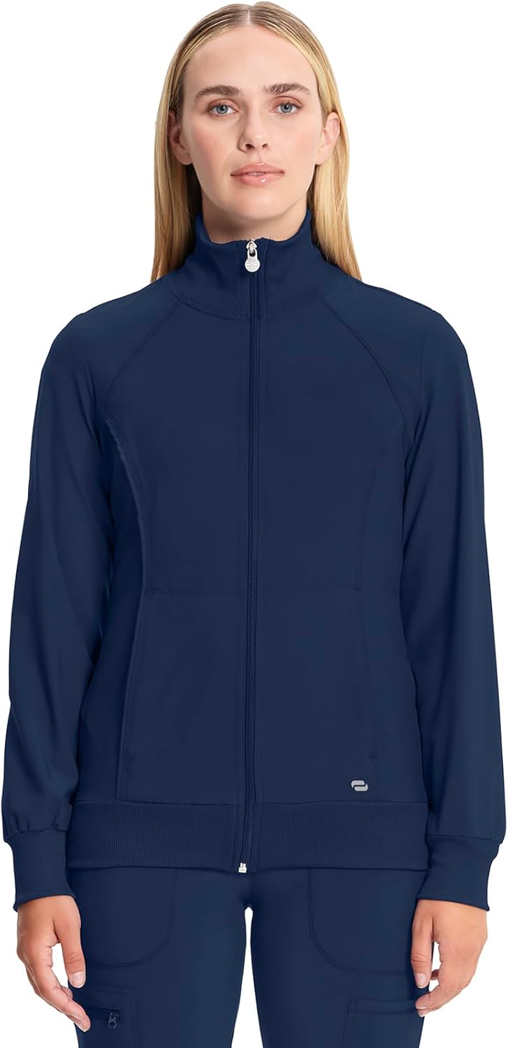 Cherokee Infinity Zip Front Scrub Jackets for Women - Comfort & Style