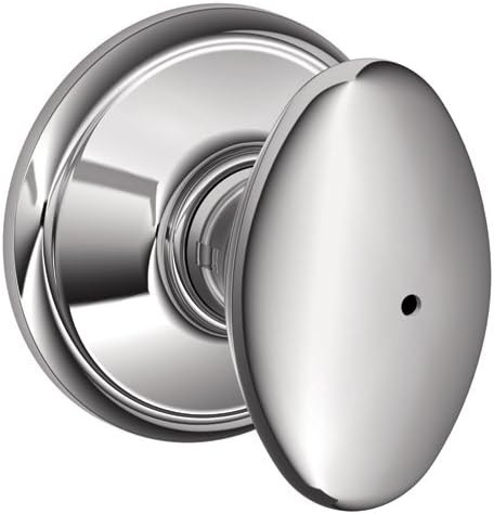 Schlage F40 SIE 625 Siena Bed and Bath Knob in Bright Chrome