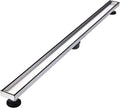 Linear Shower Floor Drain 36 in Brushed Nickel - Deep Slope Design