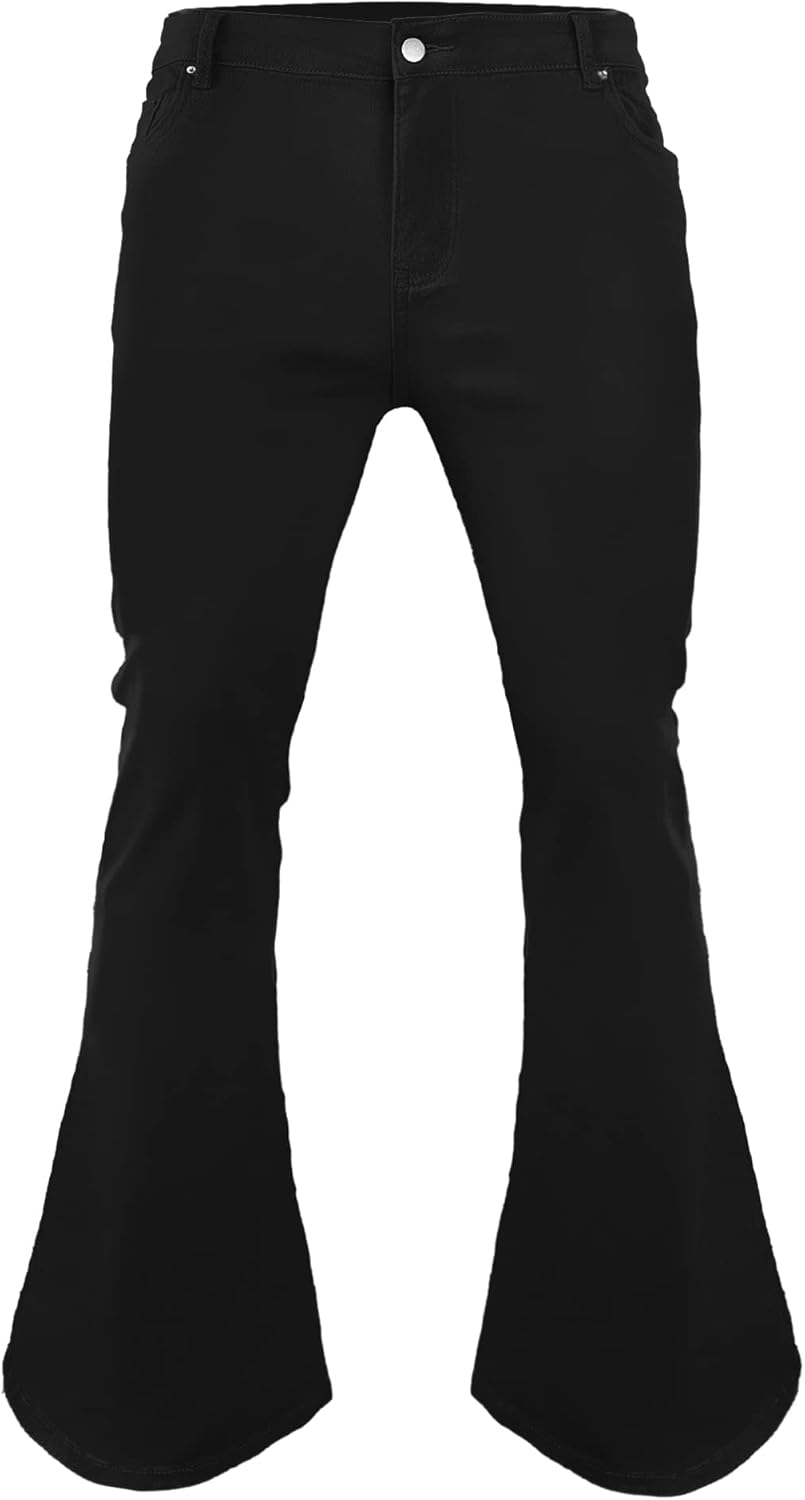 Men's Vintage Bell Bottom Pants for 70s Disco Outfits and More