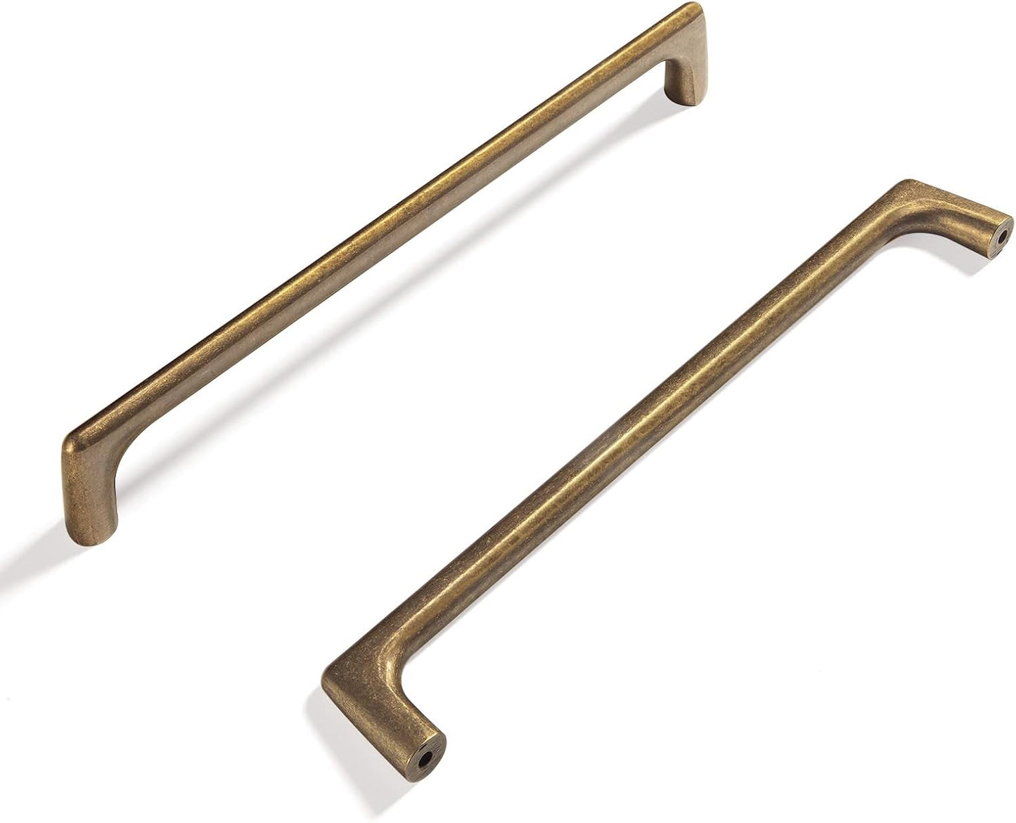 Antique Brass Cabinet Pulls for Drawers and Wardrobes - 24 Pack
