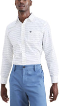 Men's Classic Fit Long Sleeve Signature Comfort Flex Shirt - No
