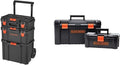 Stackable Storage System & Tool Box Bundle - Rolling 3 Piece Set