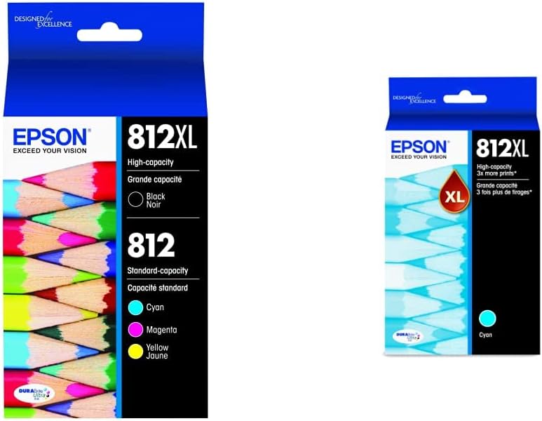 Epson T812 DURABrite Ultra Ink Combo Pack for Quality Printing