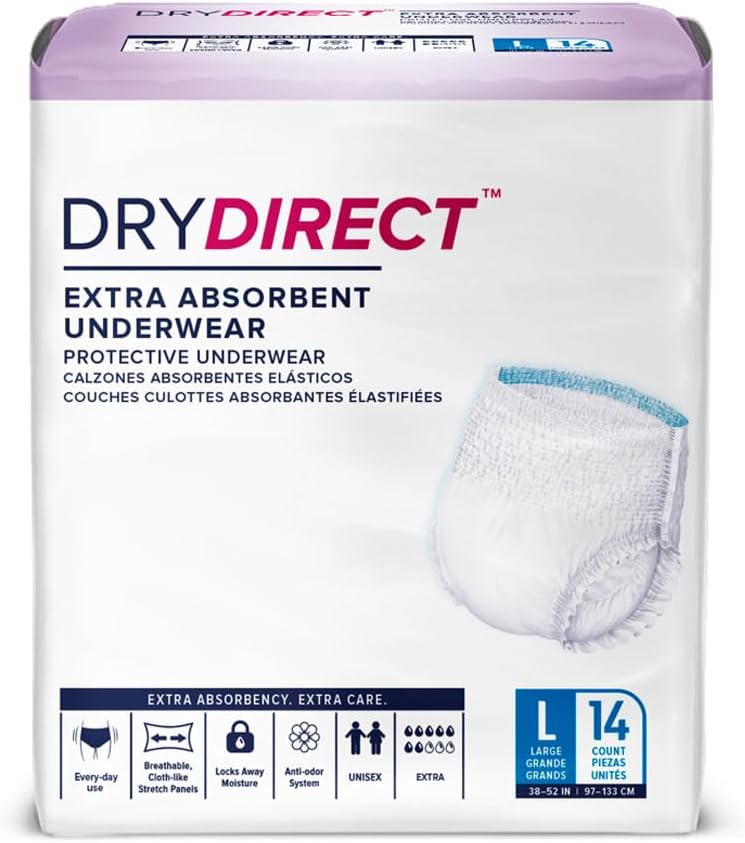 Parentgiving Dry Direct Extra Protective Underwear - Large, Pack of 14