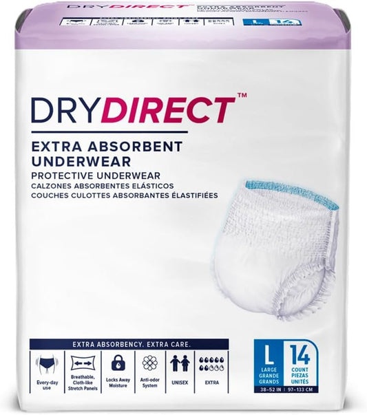 Parentgiving Dry Direct Extra Protective Underwear - Large, Pack of 14